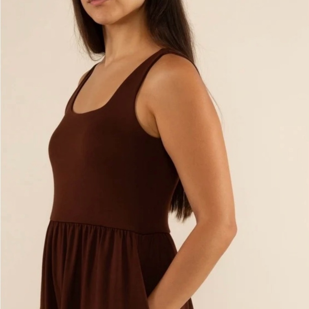 Elegant Brown Long Sleeve Dress